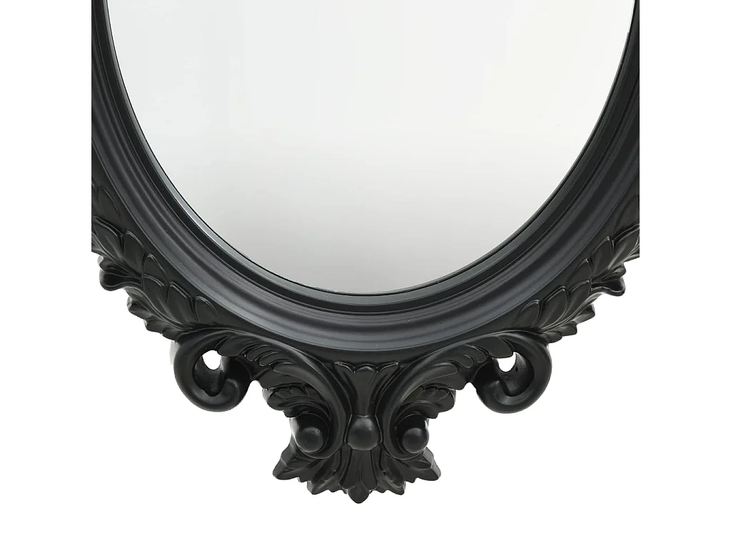 Espelho de parede estilo castelo 56x76 cm preto