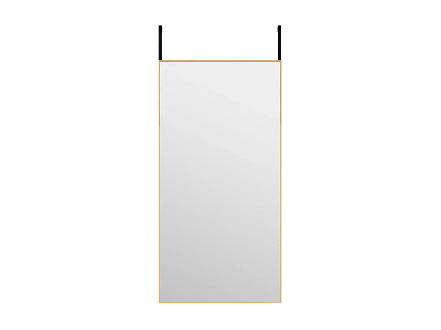 Miroir de porte Doré 40x80 cm Verre et aluminium
