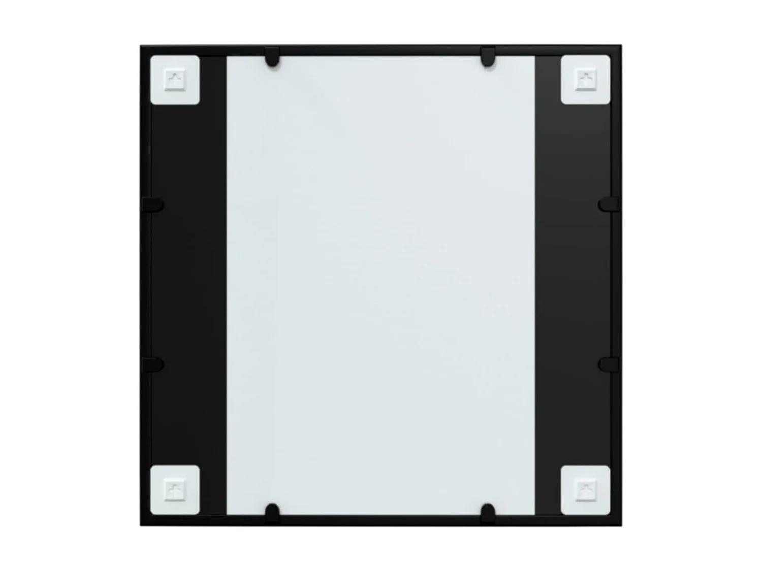 Miroir mural noir 60x60 cm métal