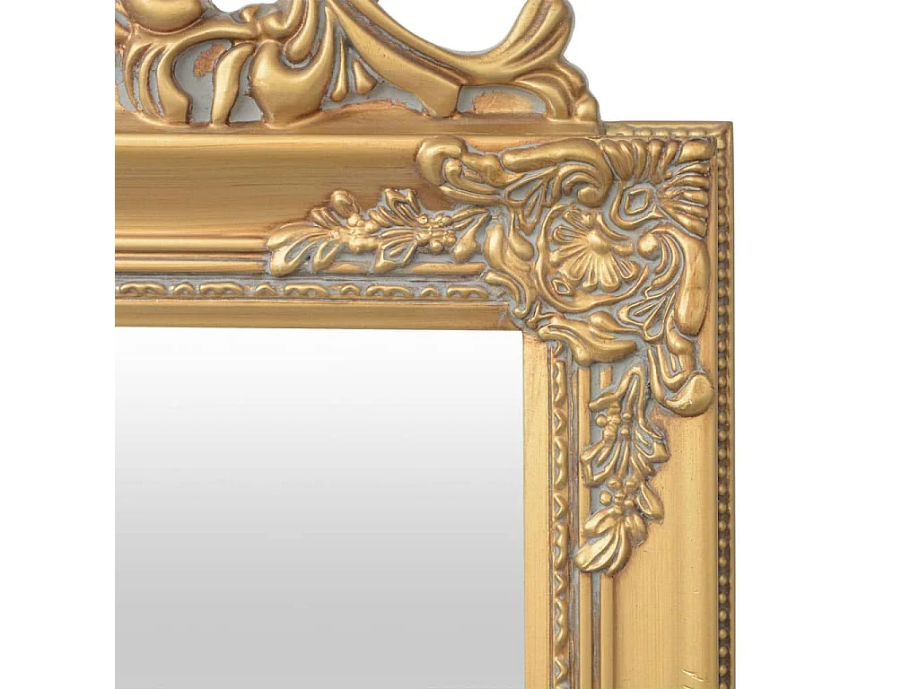 Espejo de pie estilo barroco dorado 160x40 cm