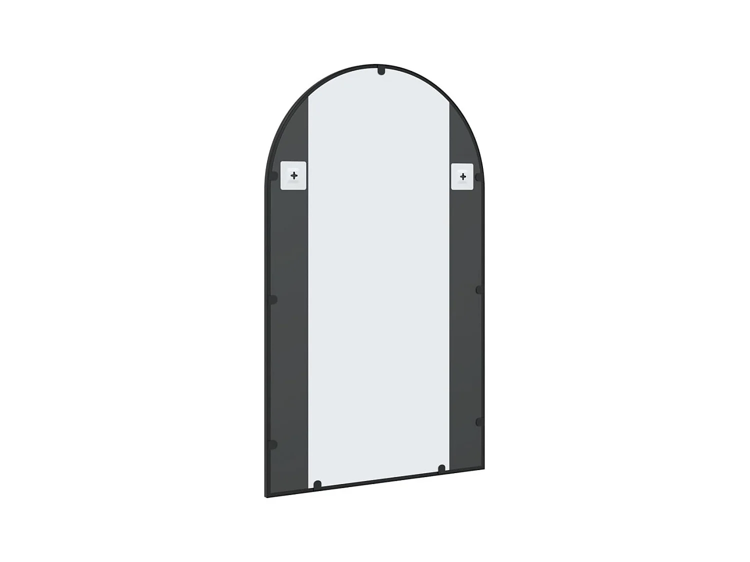 Miroir mural noir 60x100 cm arche fer