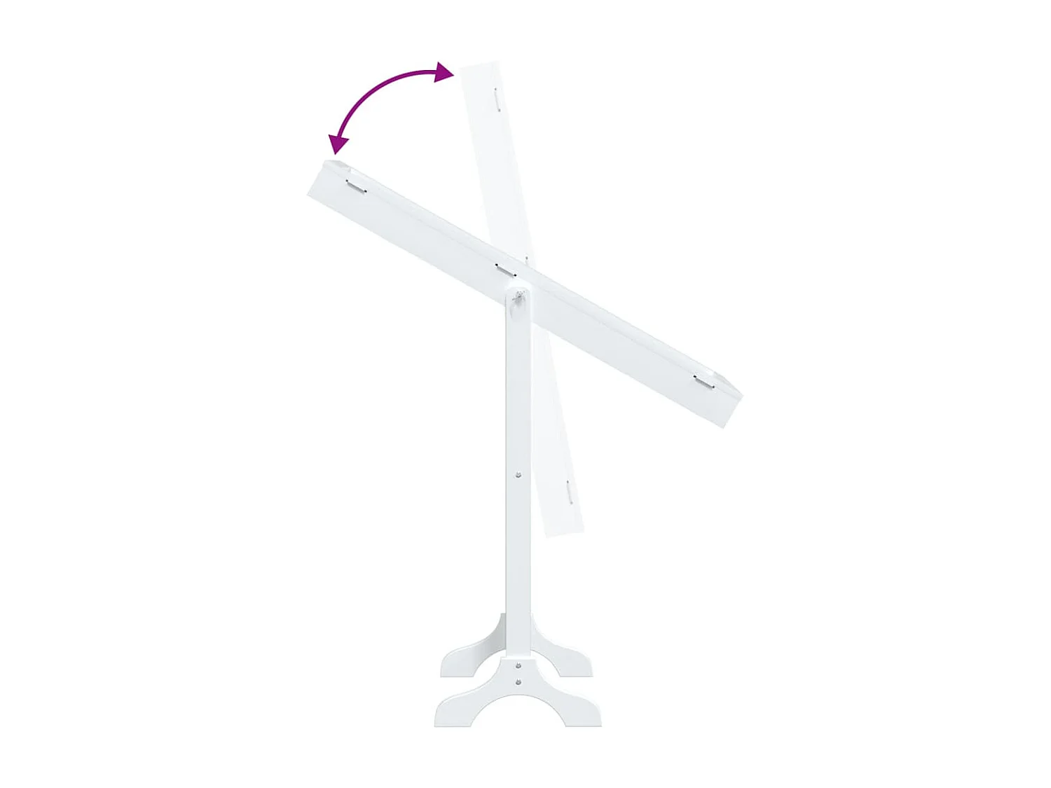 Miroir sur pied blanc 34x37x146 cm