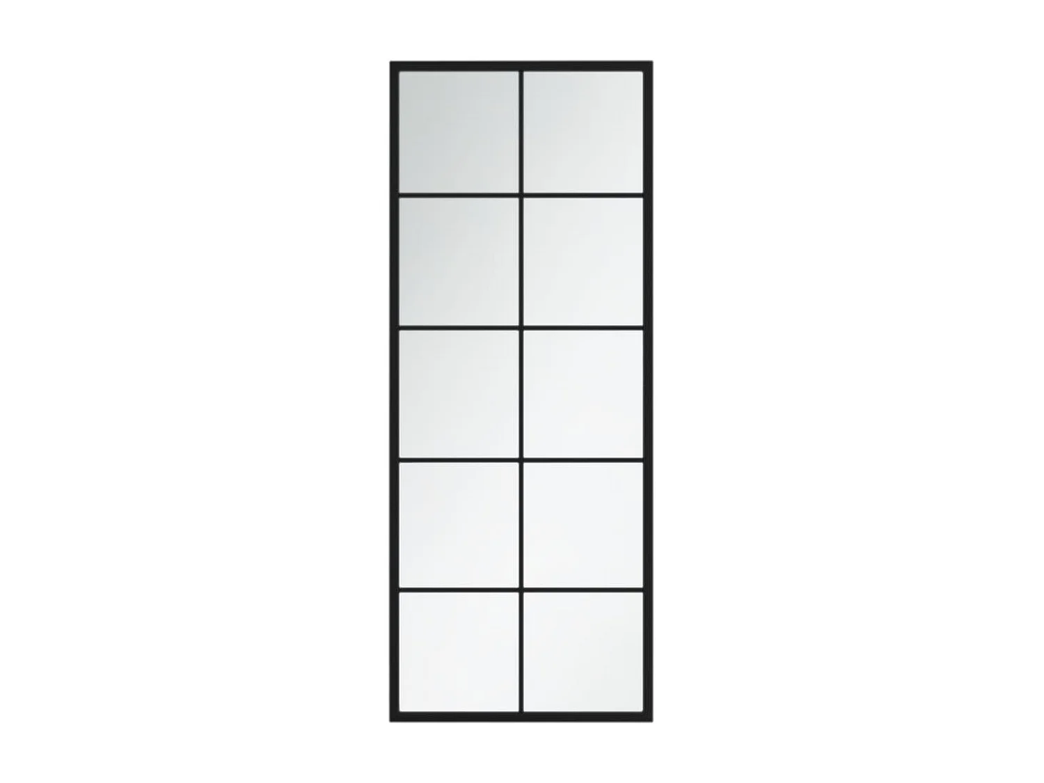 Espelhos de parede 2 pcs 100x40 cm metal preto