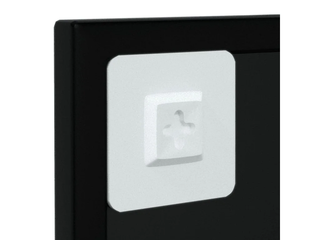 Espelhos de parede 2 pcs 100x40 cm metal preto