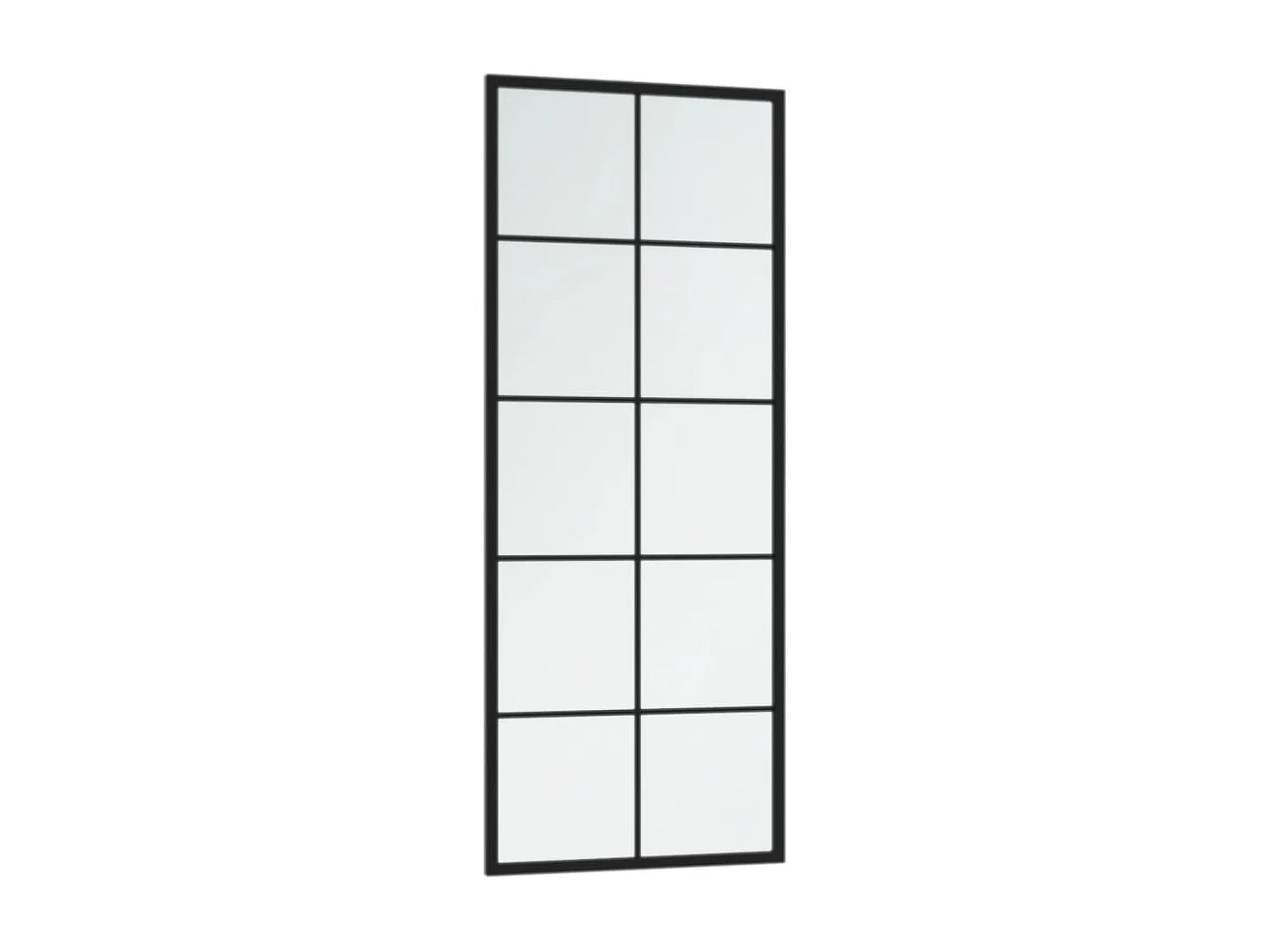Miroirs muraux 2 pcs noir 100x40 cm métal