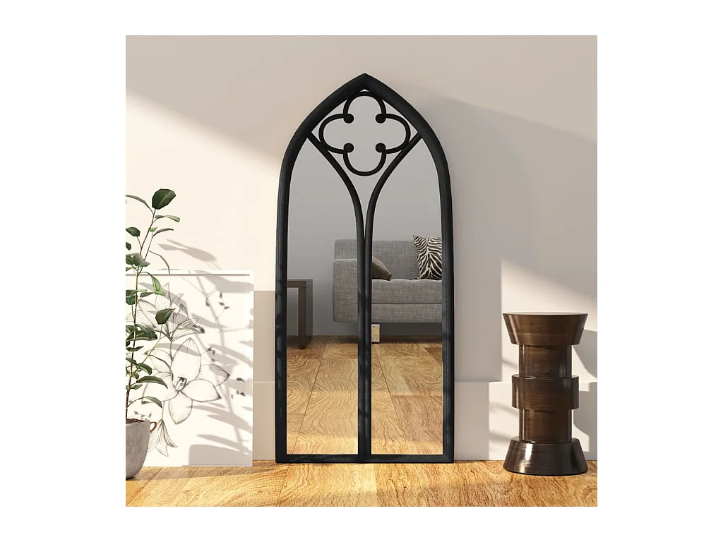 Miroir Noir 70x30 cm Fer pour utilisation à l'intérieur