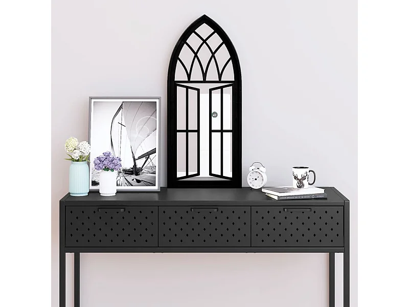 Miroir Noir 70x30 cm Fer pour utilisation à l'intérieur