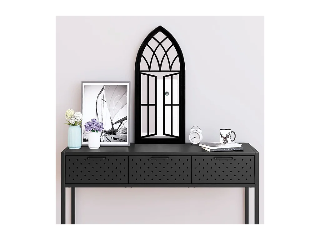 Miroir Noir 70x30 cm Fer pour utilisation à l'intérieur