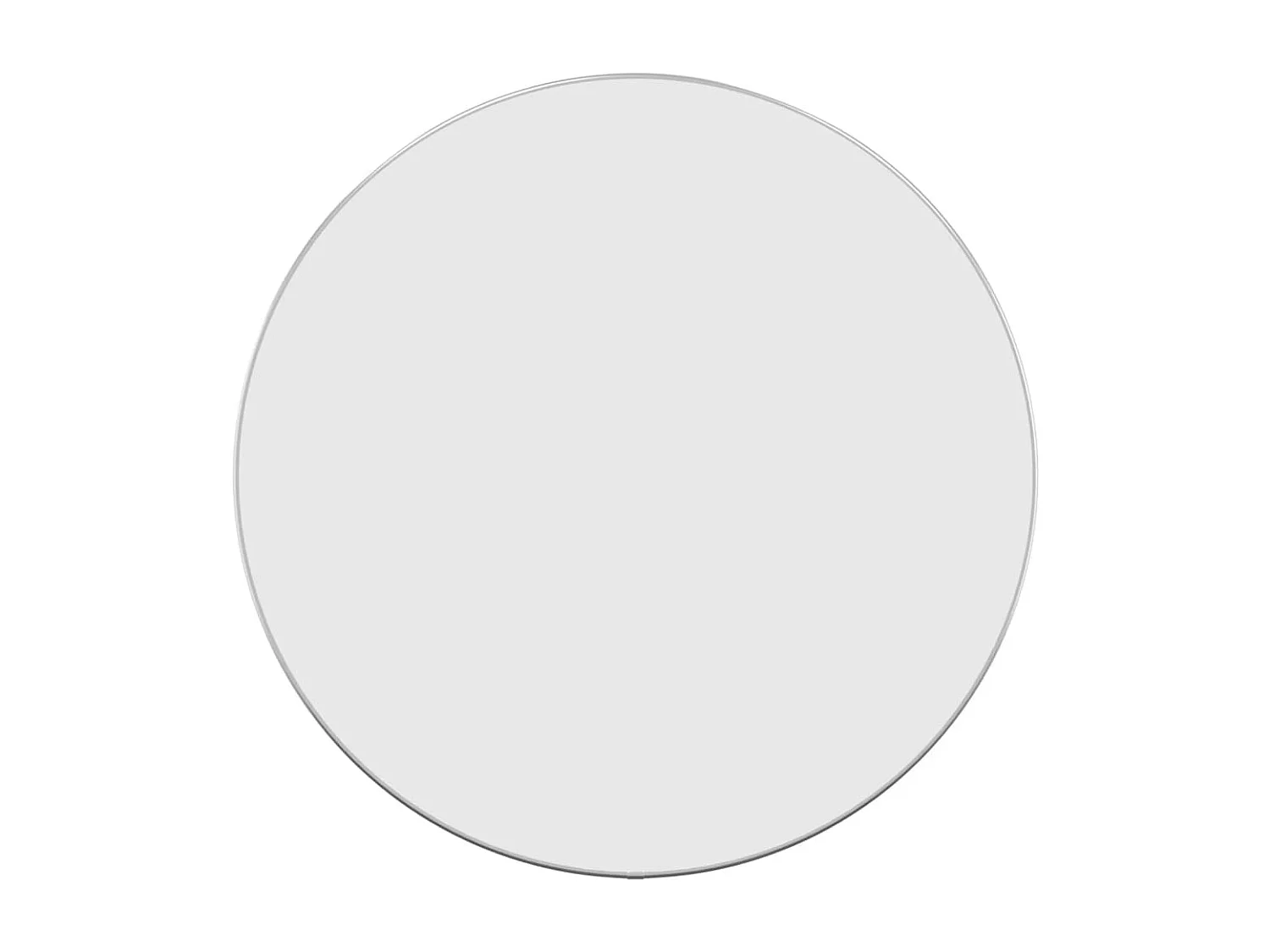 Wandspiegel rond Ø60 cm zilverkleurig