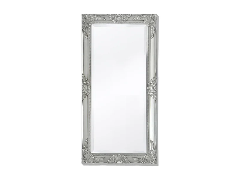 Wandspiegel Barok 100 x 50 cm zilver
