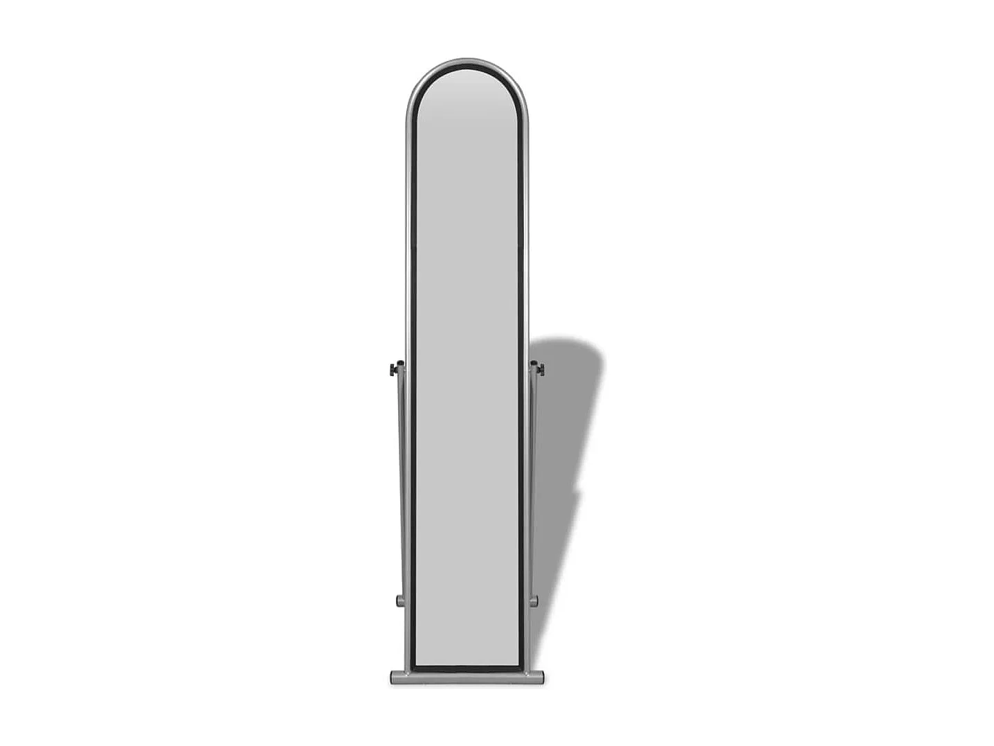 240580 Free Standing Floor Mirror Full Length Rectangular Grey