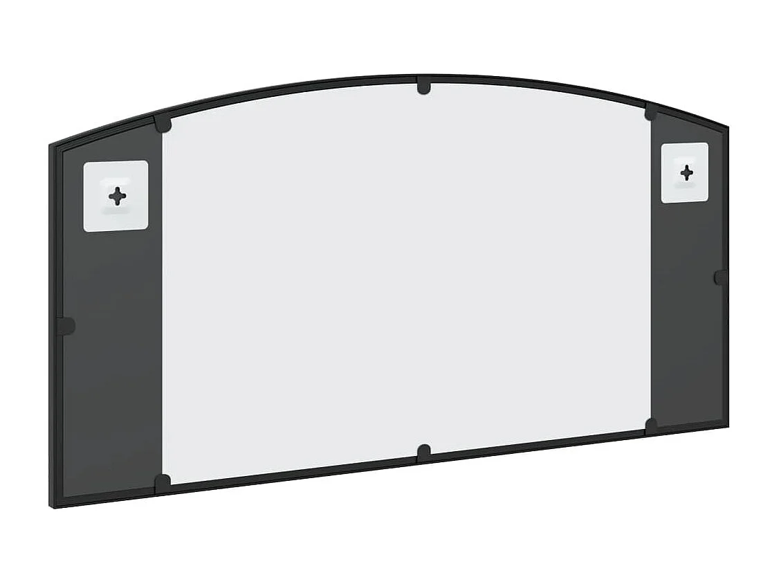 Miroir mural noir 80x40 cm arche fer
