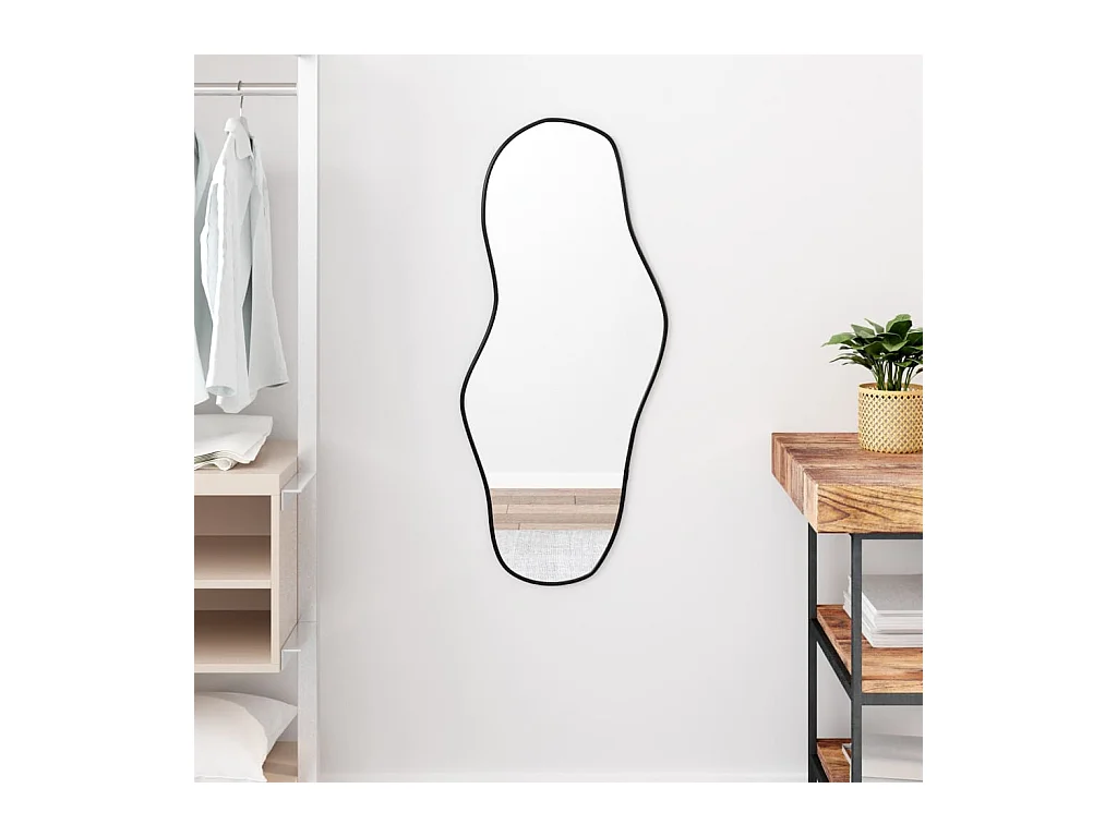 Miroir mural Noir 90x40 cm
