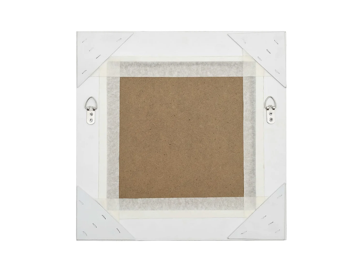 Miroir mural style baroque 40x40 cm Blanc