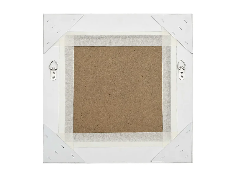 Miroir mural style baroque 40x40 cm Blanc