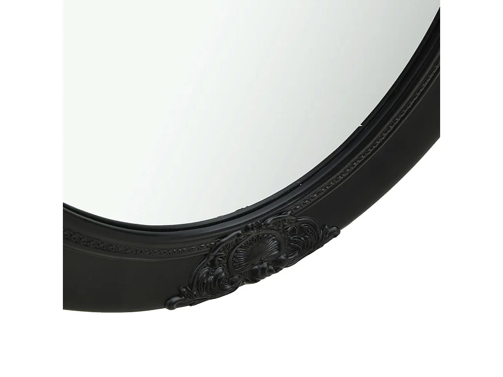 Specchio da Parete Stile Barocco 50x60 cm Nero