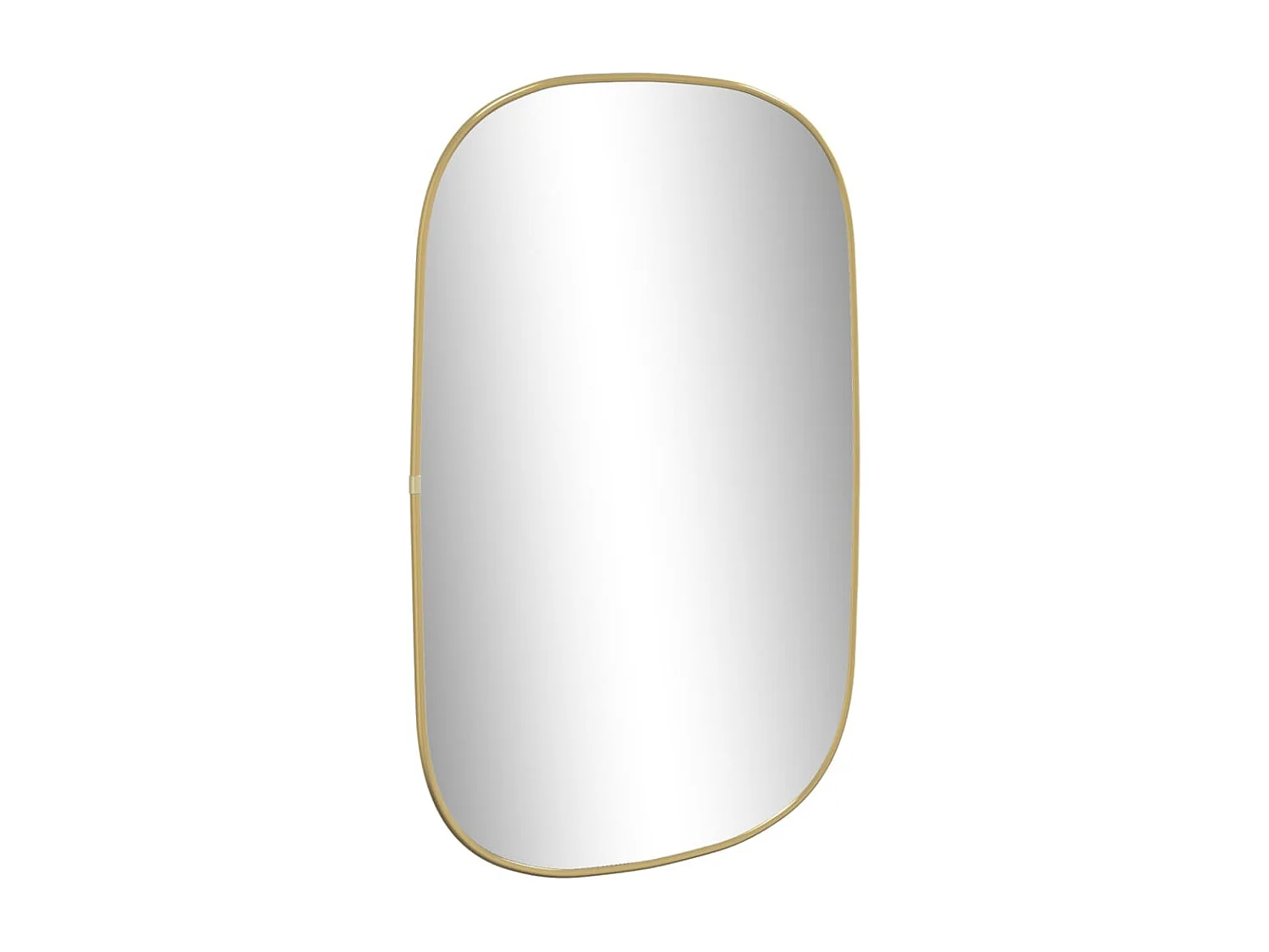 Espejo de pared dorado 70x45 cm