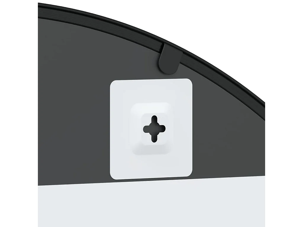 Miroir mural noir 80x140 cm arche fer