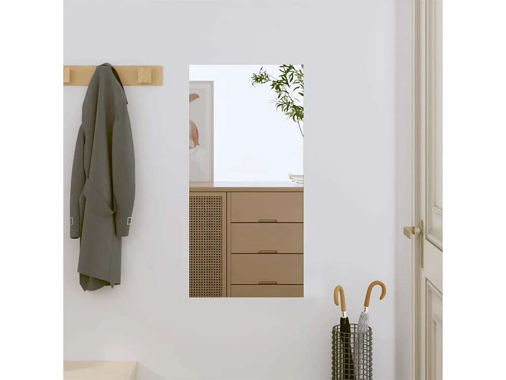Specchio da Parete 30x60 cm Vetro Rettangolare