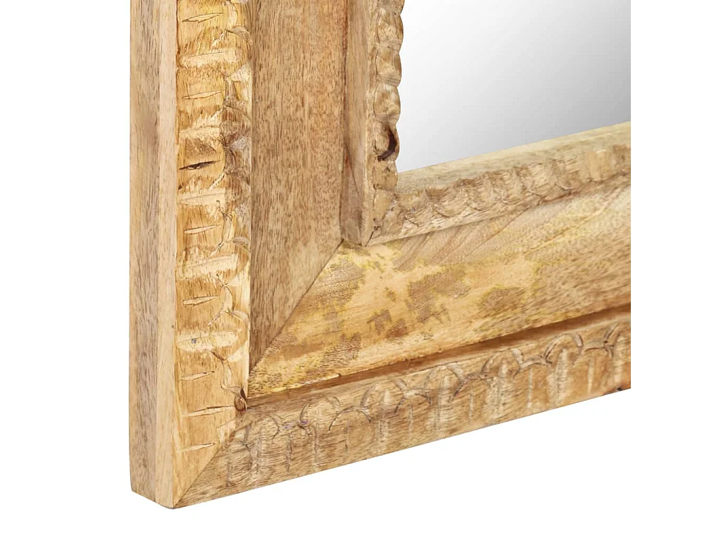 Miroir 50x3x110 cm Bois de manguier massif