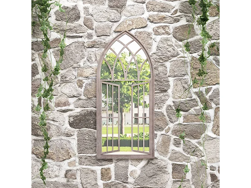 Miroir de jardin Sable 100x45cm Fer pour utilisation extérieure