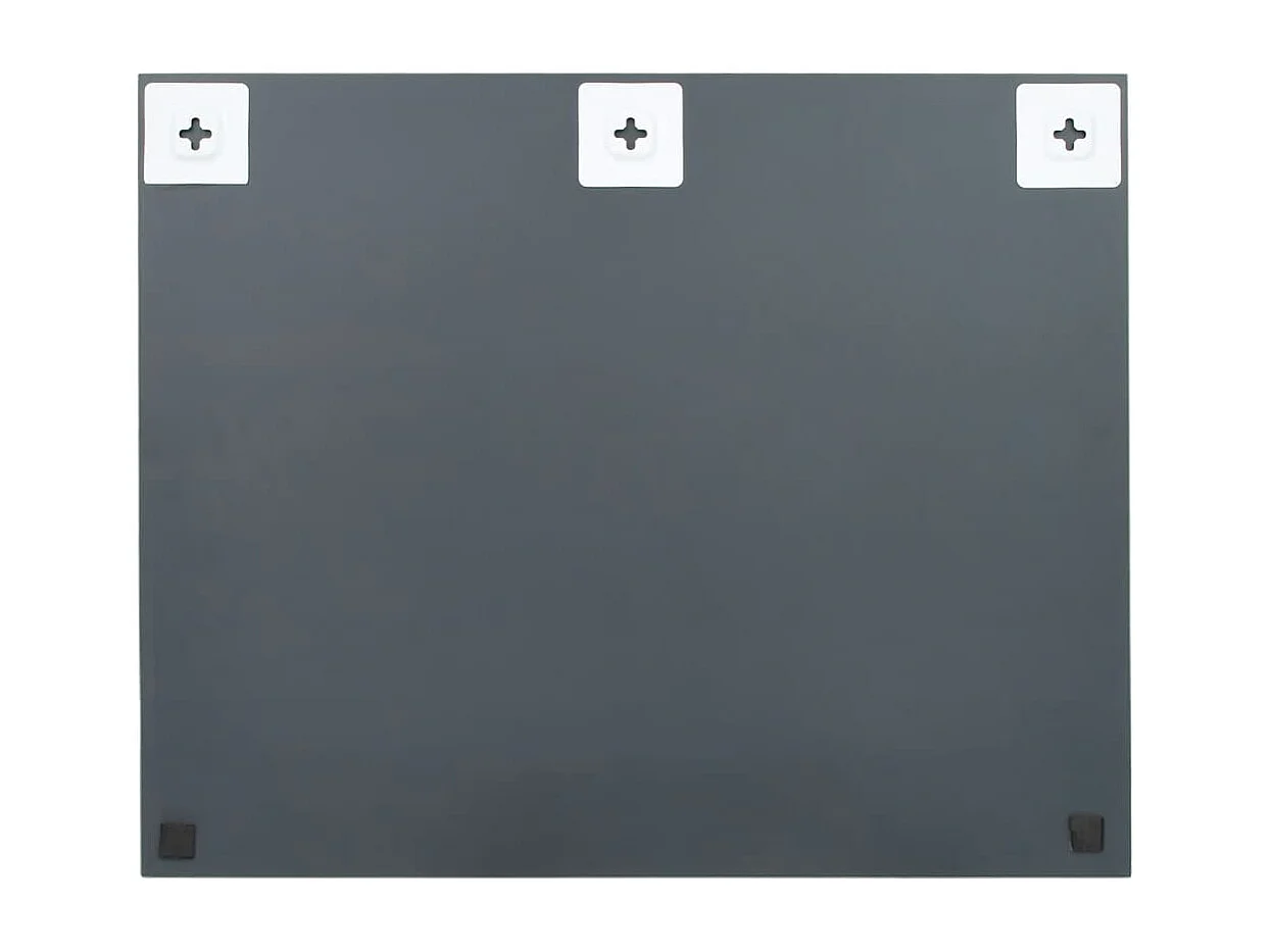 Espejo de pared sin marco con luces LED rectangular de vidrio