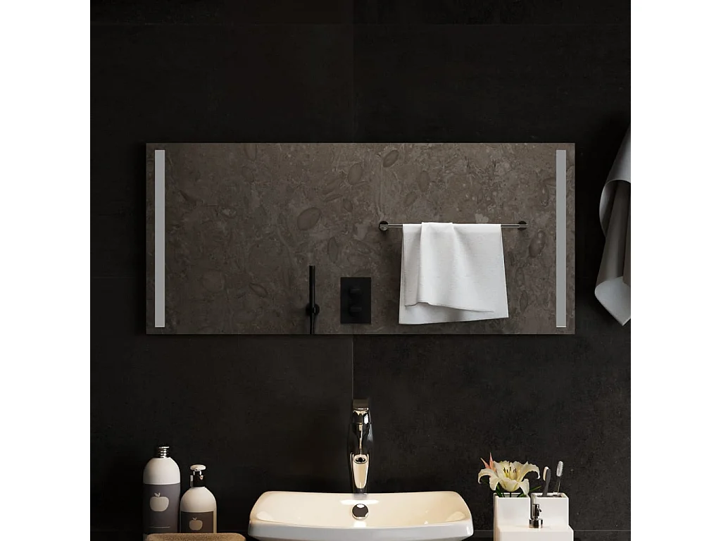 Specchio da Bagno con Luci LED 90x40 cm