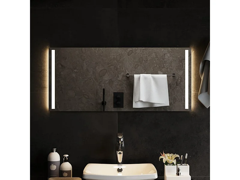Specchio da Bagno con Luci LED 90x40 cm