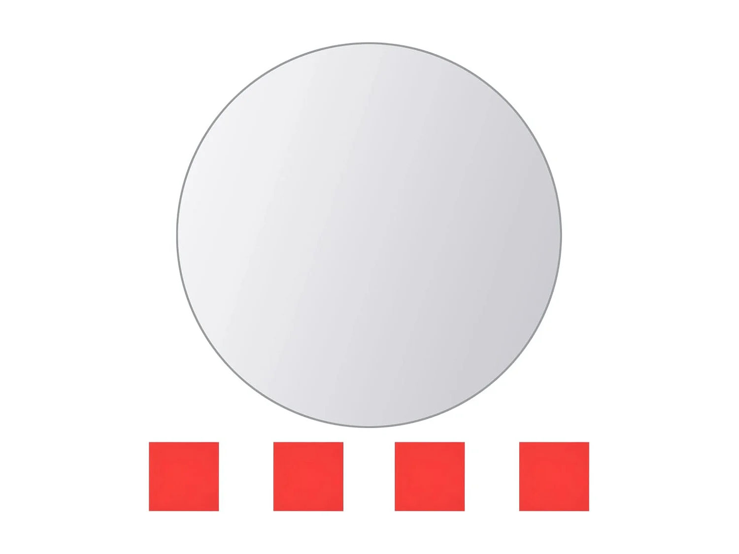 Carreau de miroir 8 pcs Multi-forme Verre