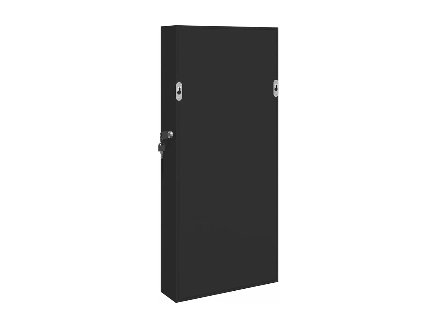 Móvel para joias de parede espelhado 30x8,5x67 cm preto