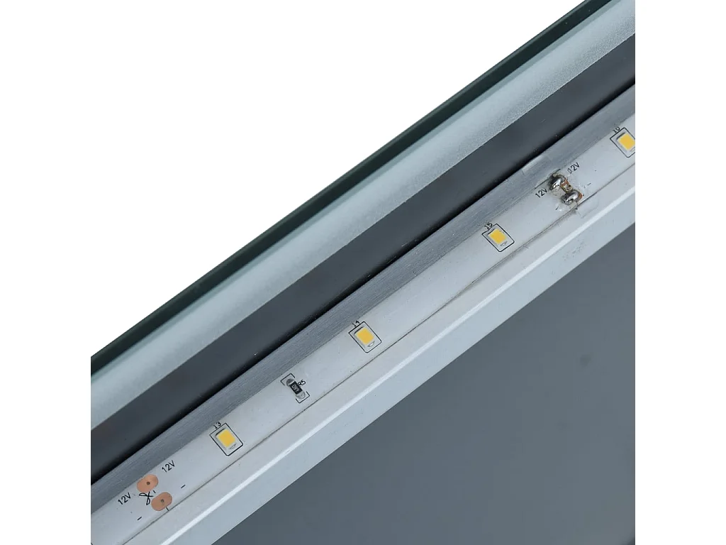 Miroir mural à LED pour salle de bains 50x60 cm