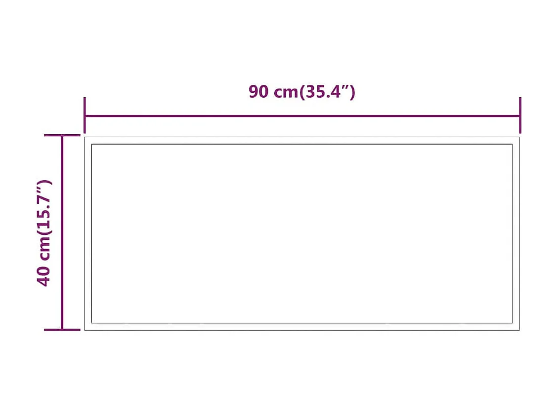 Specchio da Bagno con Luci LED 40x90 cm