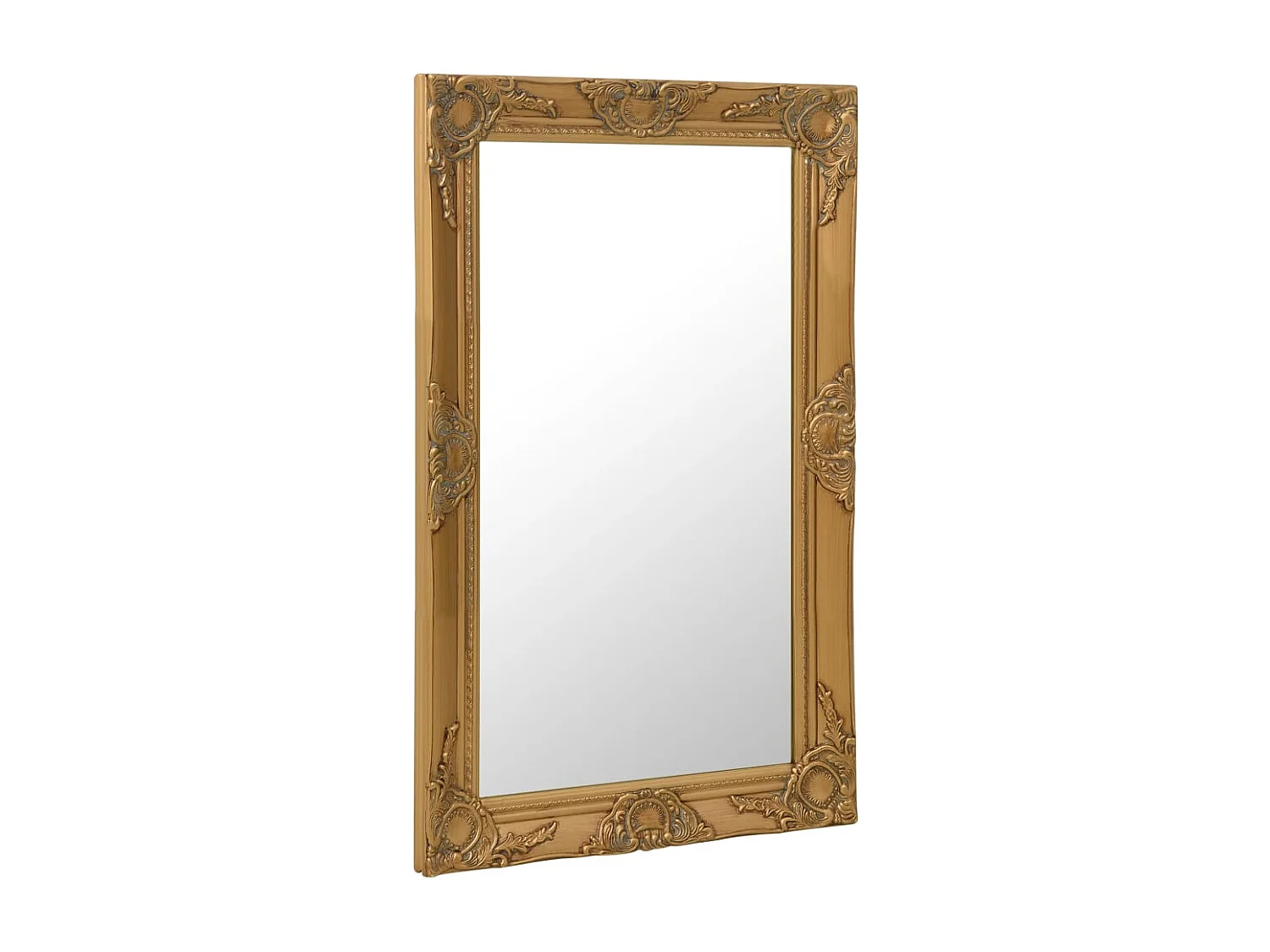 Miroir mural style baroque 50x80 cm Doré