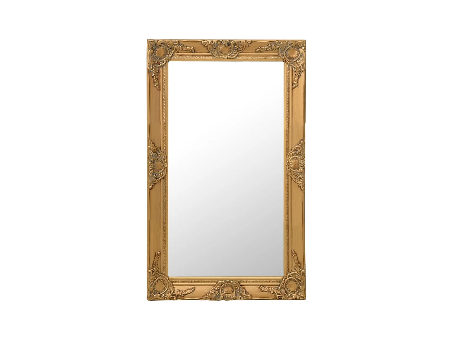 Miroir mural style baroque 50x80 cm Doré