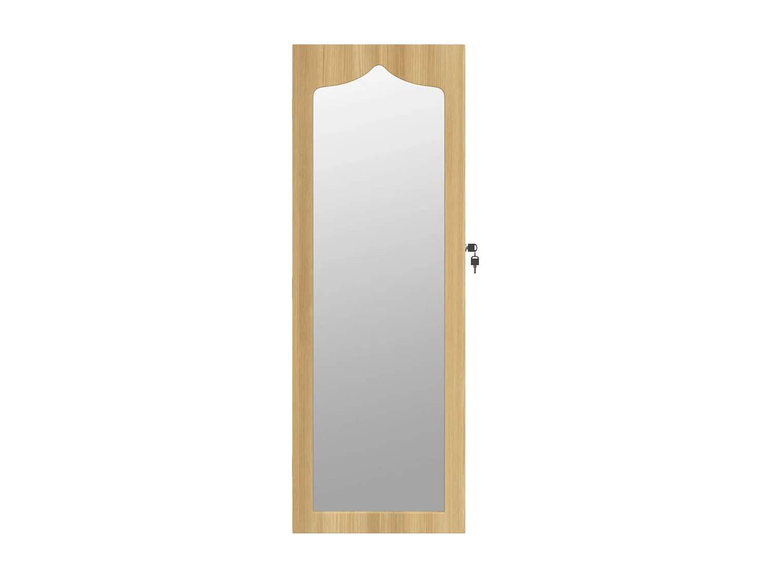 Armoire à bijoux avec miroir murale 37,5x10x106 cm