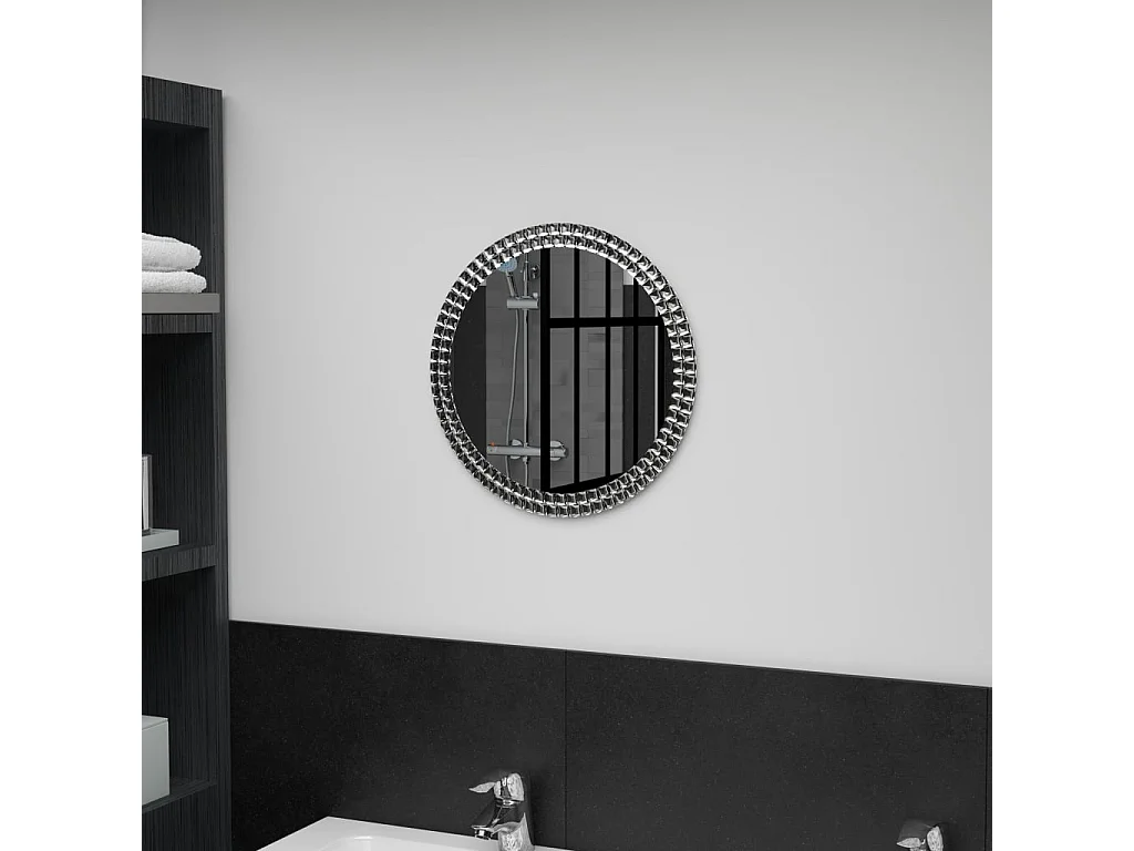 Espejo de pared de vidrio templado 40 cm