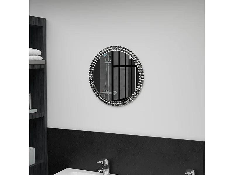 Espejo de pared de vidrio templado 40 cm