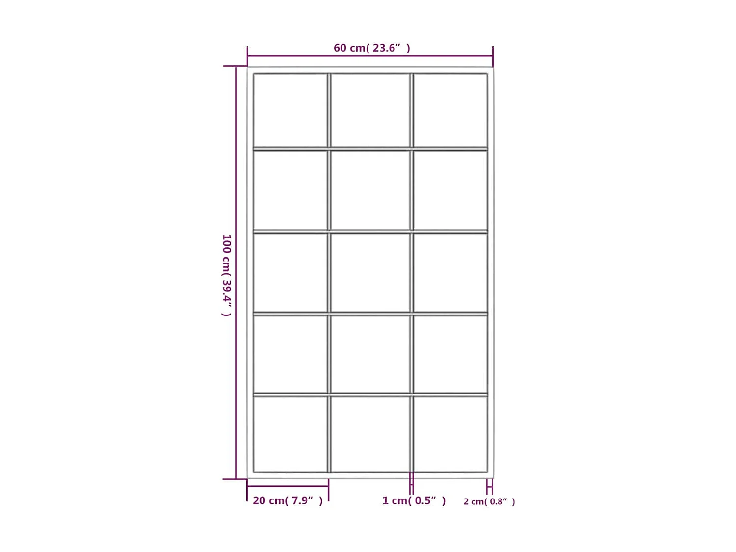 Specchi a Parete 2 pz Neri 100x60 cm in Metallo
