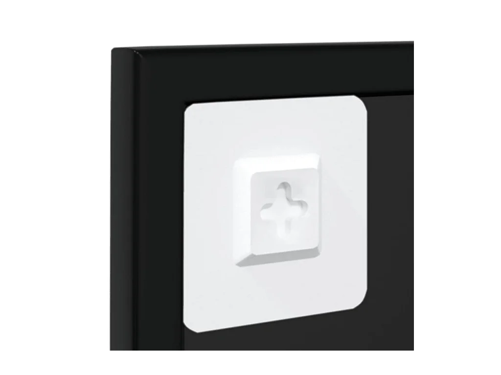 Miroirs muraux 2 pcs noir 100x60 cm métal
