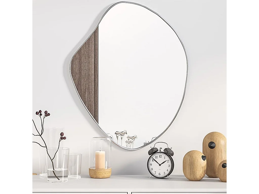 Miroir mural Argenté 60x50 cm