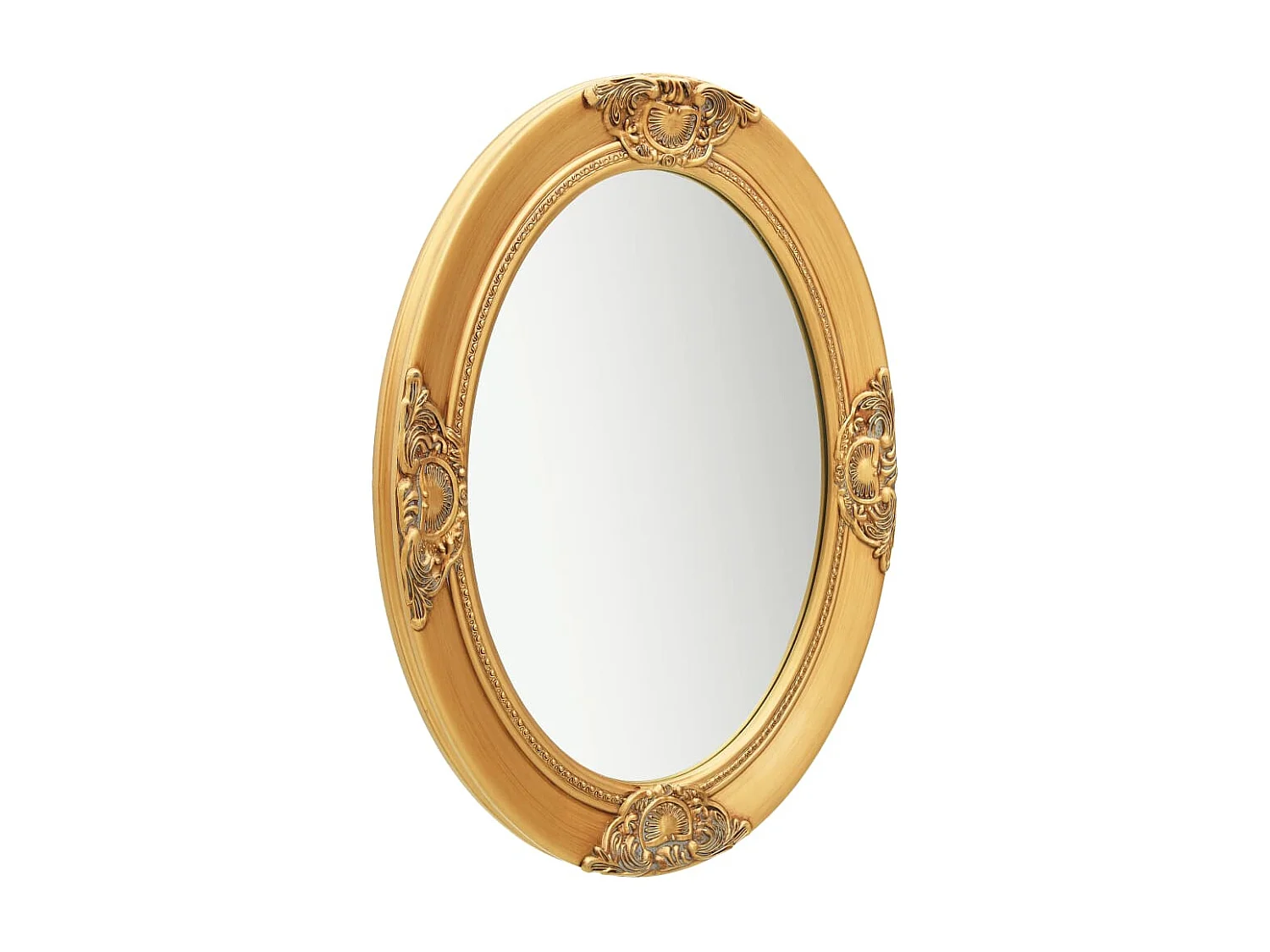 Espelho de parede estilo barroco 50x70 cm dourado