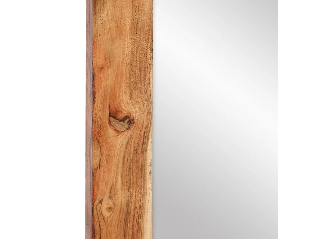 Specchio 70x50 cm in Legno Massello di Acacia e Vetro