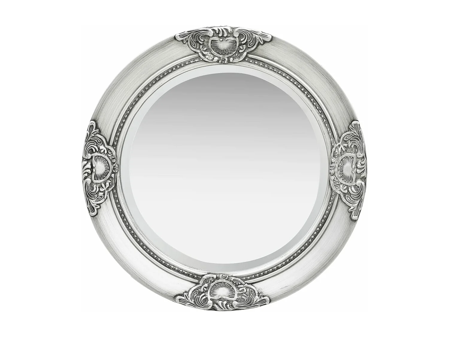 Wandspiegel im Barock-Stil 50 cm Silbern