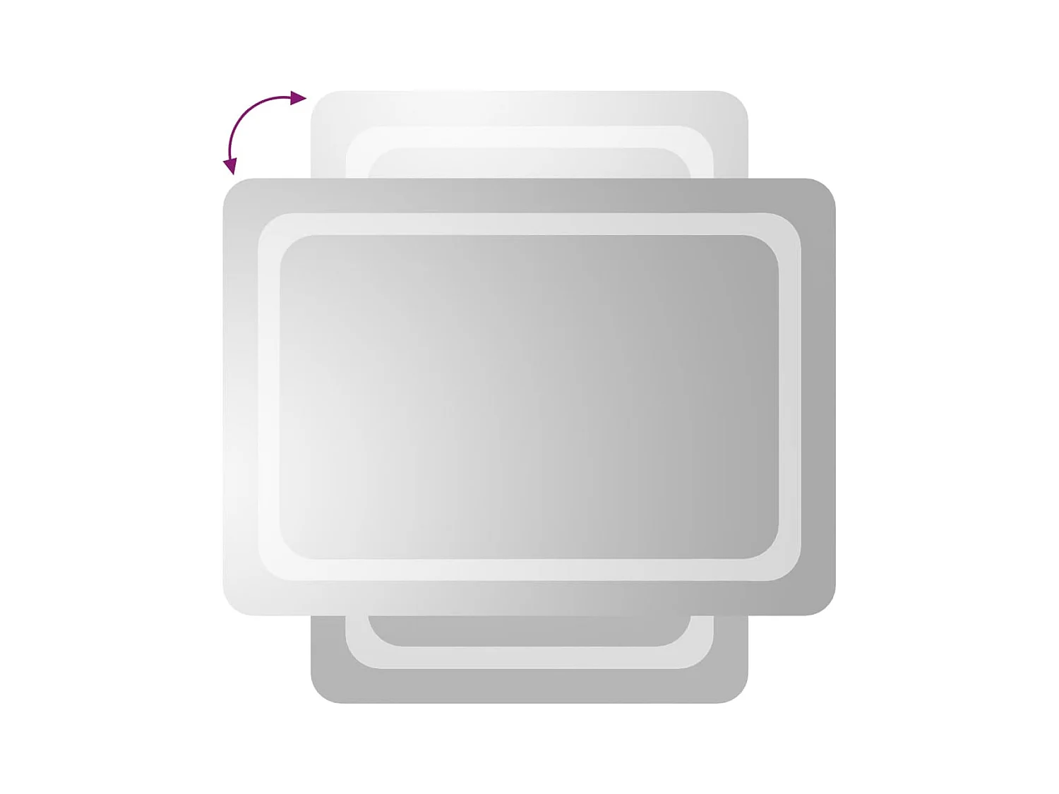 Espejo de baño con LED 50x70 cm