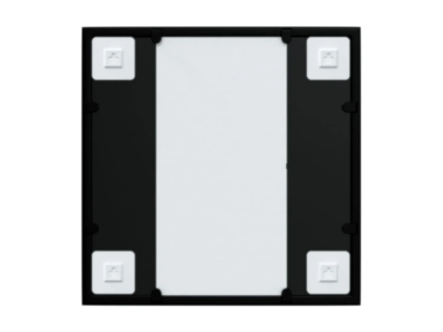 Miroir mural Noir 40x40 cm métal