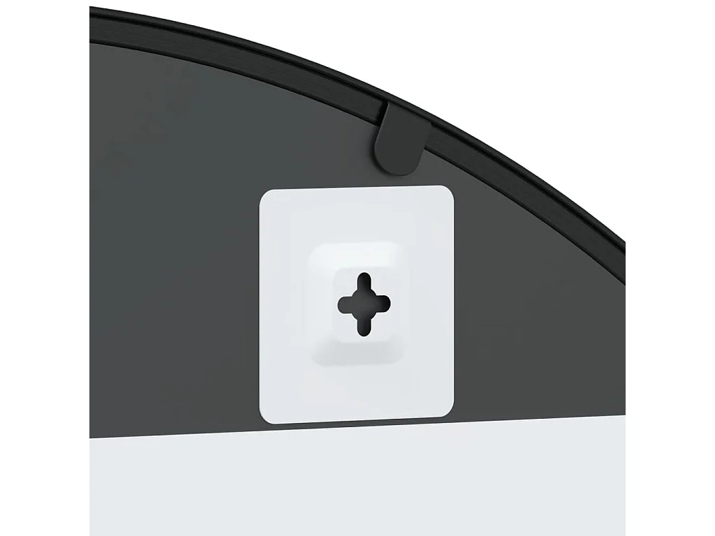 Miroir mural noir 80x120 cm arche fer