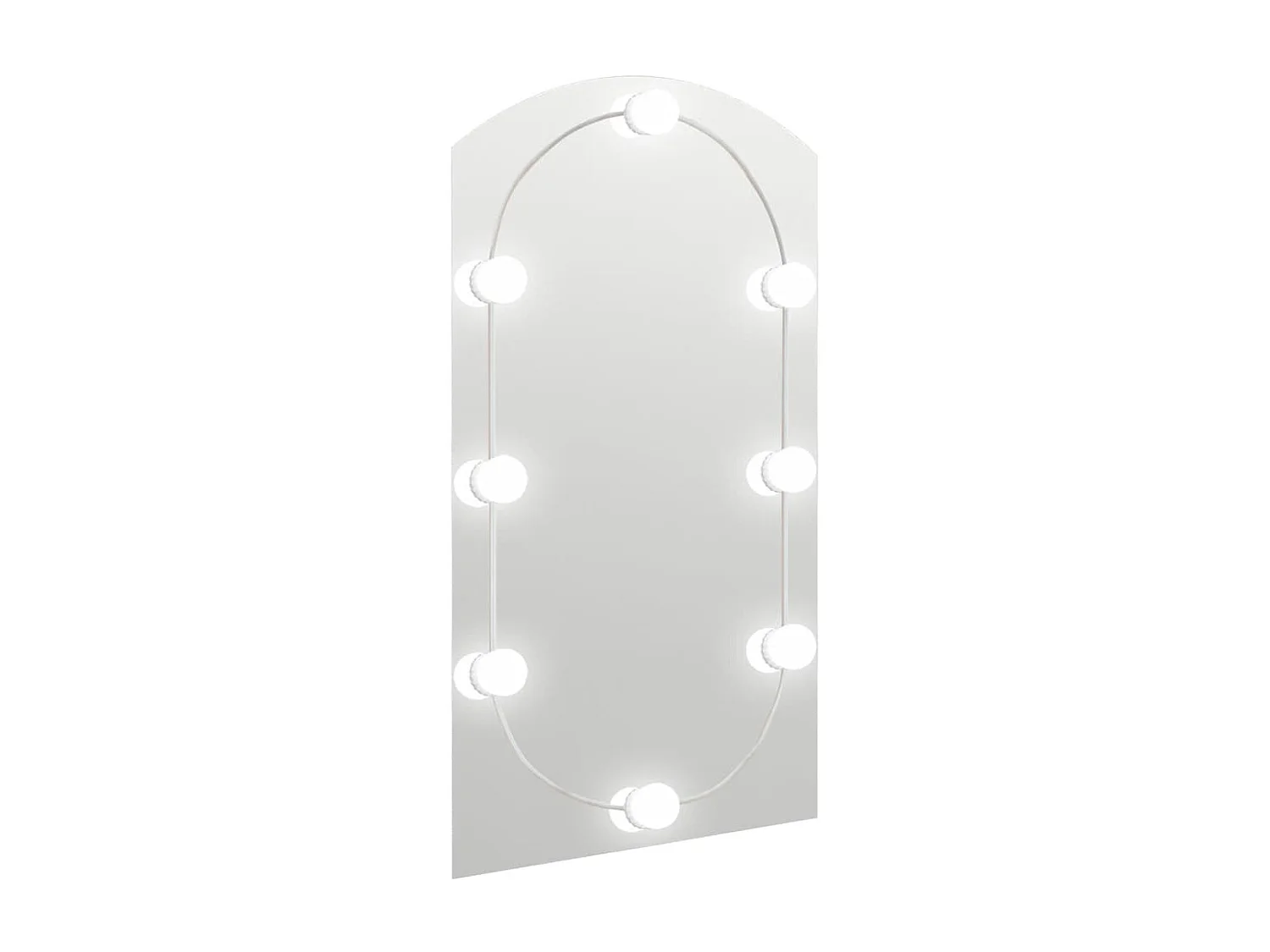Miroir avec éclairage LED 90x45 cm Verre Arche