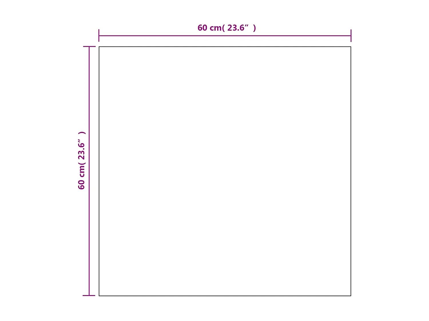 Espelhos de parede 2 pcs 60x60 cm vidro quadrado