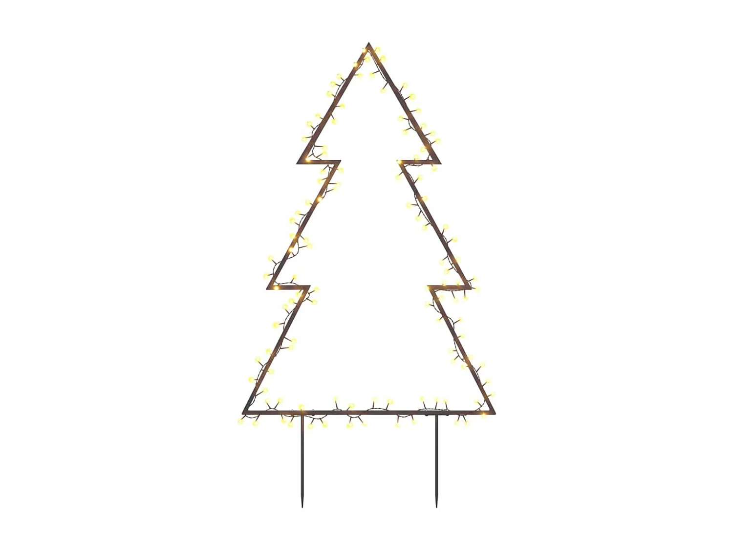 Decoração luminosa para árvore de Natal com 115 estacas LED 90 cm
