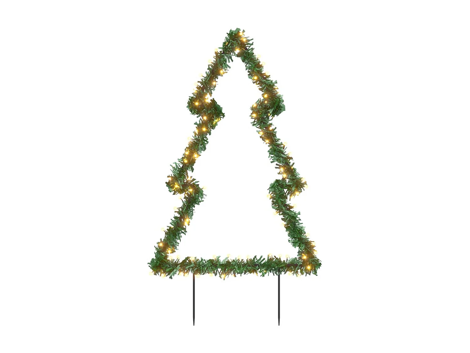 Décoration lumineuse arbre de Noël avec piquets 115 LED 90 cm